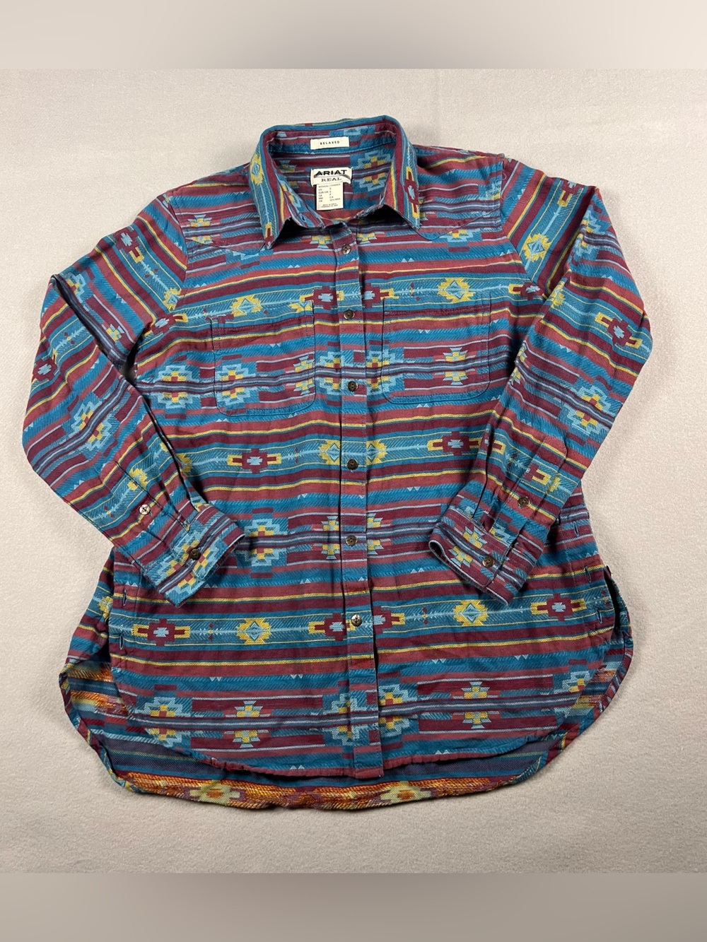 Ariat Multicolor Southwestern Stripe Button-Down Shirt